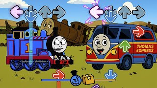 New New Thomas But He Is Car & Scrap Vs Sodor Funkin Ugh - Friday Night Funkin