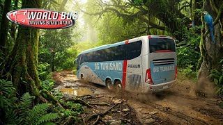 Realistic Jungle Route Gameplay – World Bus Driving Simulator | DG Turismo Bus screenshot 1