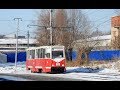 Омский трамвай Запись с регистратора Маршрут 9: Котельникова - 3й разъезд за 13 минут Весна 2020.