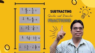 Subtracting Similar and Dissimilar Fractions