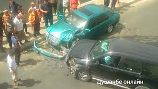Первый Авария в Новый трёх этажный мост# Душанбе# 15.08
