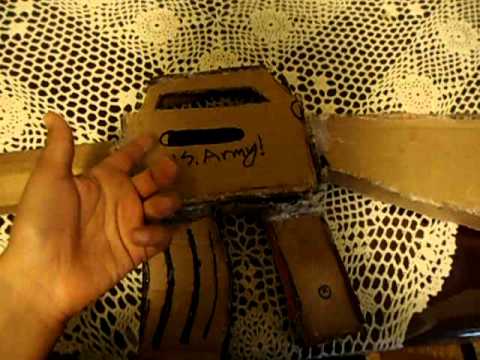 Cardboard M4 Carbine - YouTube