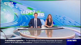 Bfmtv Début Du Déj Info Avec Noémie Wira Et Tanguy De Lanlay 12H, Mardi 16 Juillet 2024