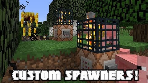 Minecraft - HOW TO MAKE CUSTOM SPAWNERS!!