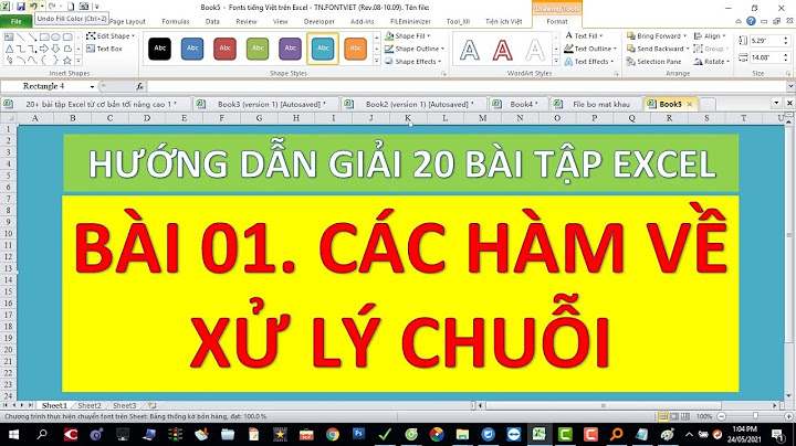 Excel hàm xử lý chuỗi ký tự