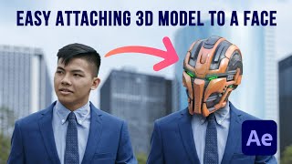 Easy Way to Attach 3D Mask to a Face in a Video - After Effects tutorial - AE Face Tools