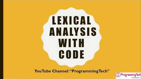 Lexical Analyser Compiler Design | Lexical Analyser With Code Example in Python and C++