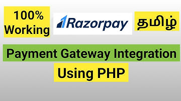 How to integrate Razorpay payment gateway using php (Tamil)