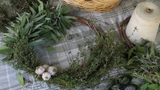 Make a Herb Wreath with Fresh Herbs