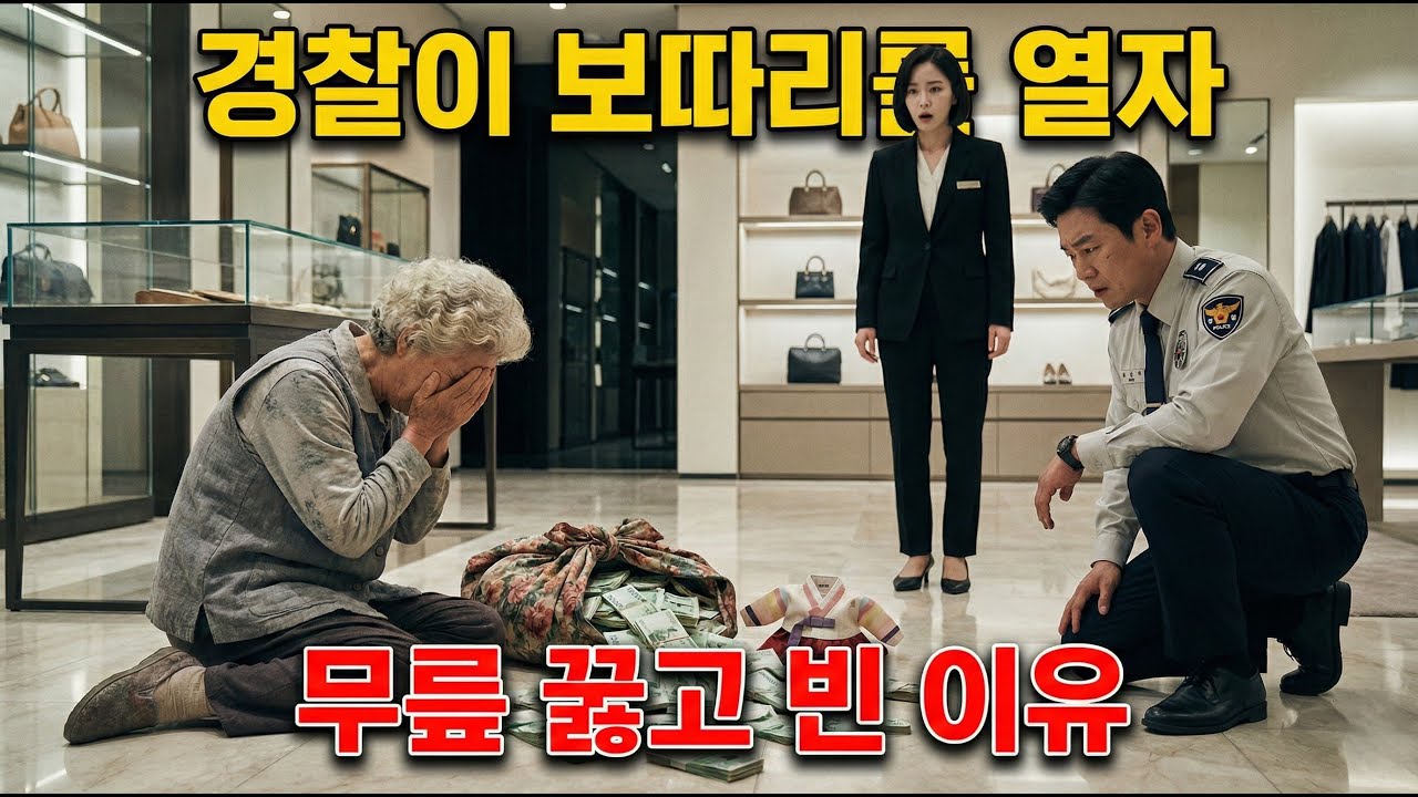 68세. 평생 모은 2천만원 들고 강남 명품관에 갔습니다. 3개월간 '거지 할머니'로 쫓겨나다 보따리 열린 순간, 점장이 무릎 꿇었습니다