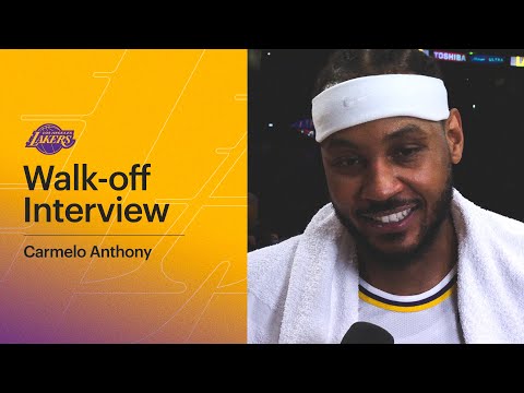 Lakers Postgame Walk-off: Carmelo Anthony (10/24/21)