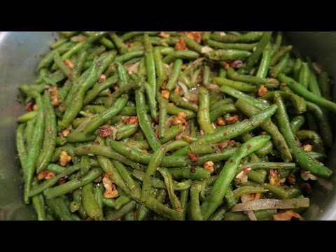 Video: Hoe Sperziebonen Met Walnoten Te Koken