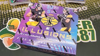 2022 Illusions Football Hobby Box Opening! 5 Hits Per Box!