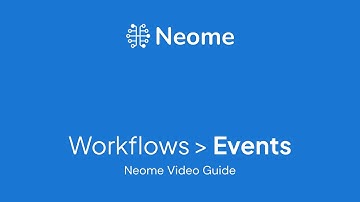 Workflows: Events