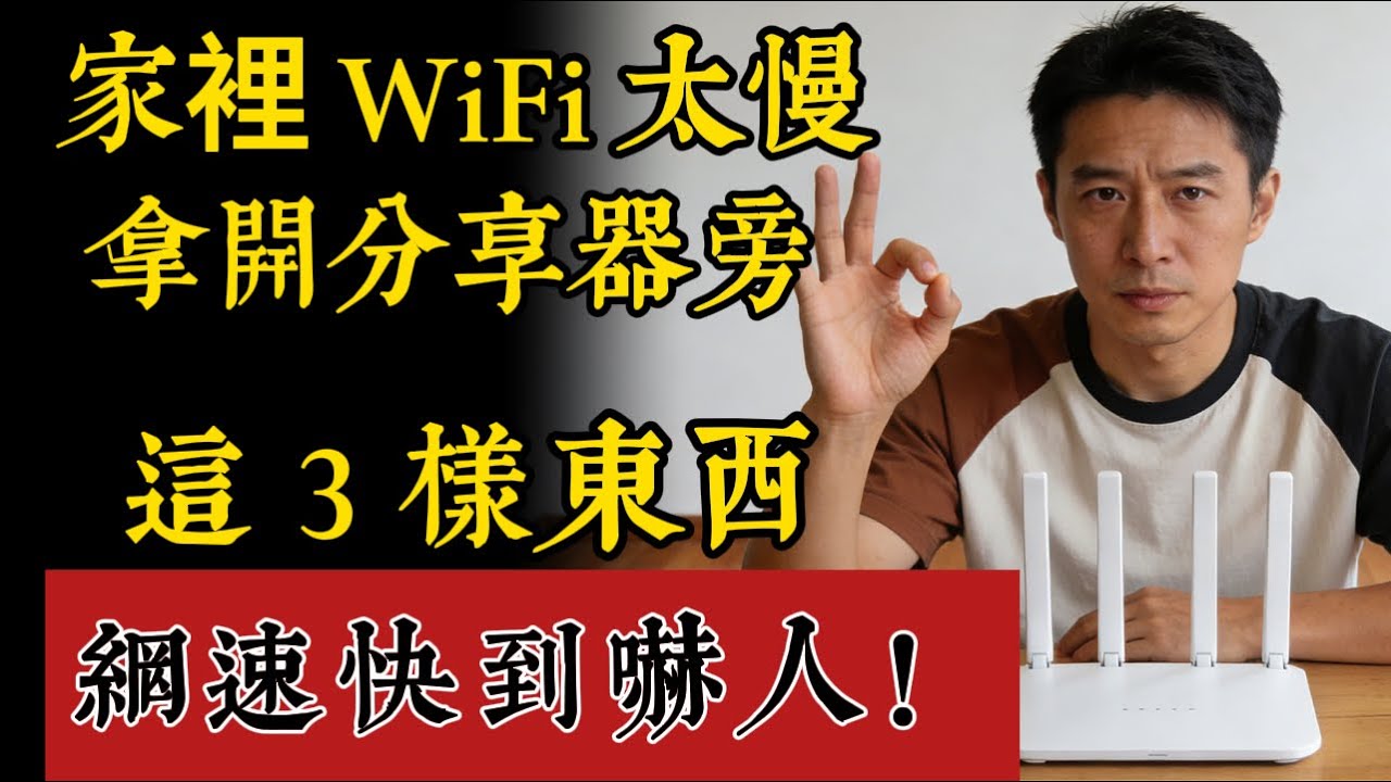 家裡 WiFi 慢如蝸牛？別讓這 3 樣東西「吃掉」你的訊號！趕快拿走，網速立刻爆衝！