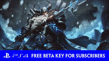 SMITE - Free PlayStation 4 Beta Key for YouTube Subscribers!