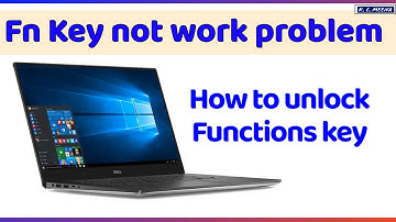 Dell Laptop function key problem fix | Fn Key Not work solution|