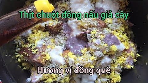 [Hương vị đồng quê] Thịt chuột đồng nấu giả cầy