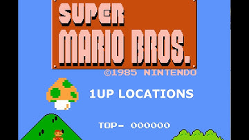 Super Mario Bros Secrets - 1UP Locations