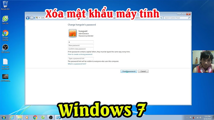 Sửa lỗi quên mật khẩu máy tính win 7