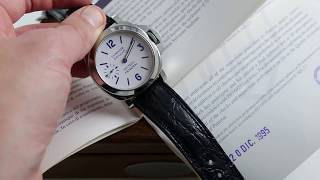 CALL FOR PRICE: Panerai Luminor Daylight Slytech 5218-207A Blue Dial Pre-Vendome