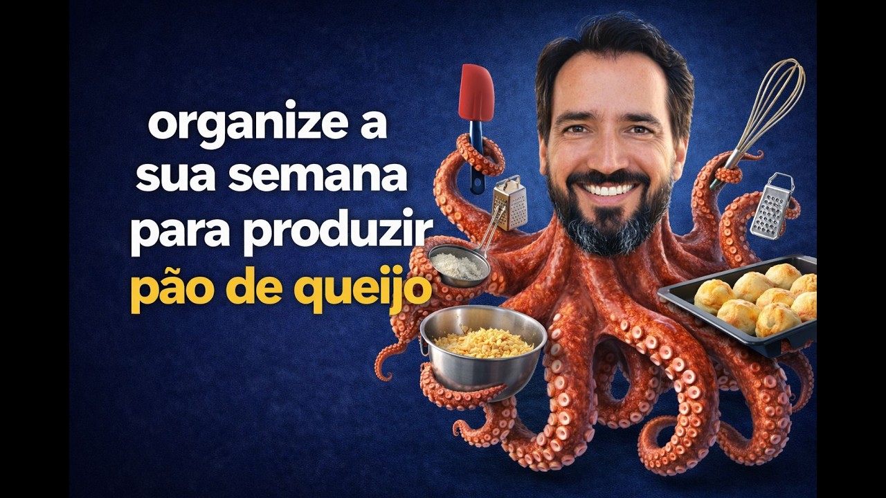 Como organizar a sua semana para fabricar pão de queijo