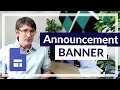 Google Sites Announcement Banner Quiz