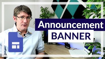 Google Sites Announcement banners (Let your visitor know!)