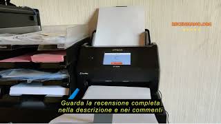 Recensione del Epson Workforce DS-730N Scanner di rete stand-alone, sheet-feeder ADF 100 pagine, Eth