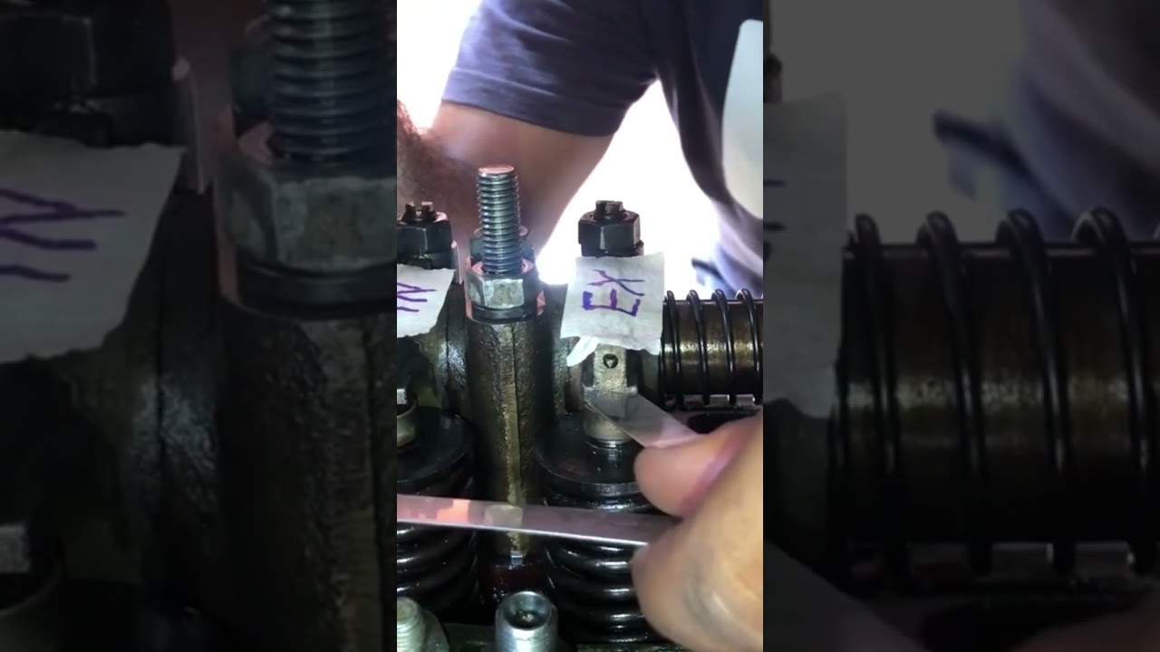 Tappet adjustment sequence 4 cylinder engine