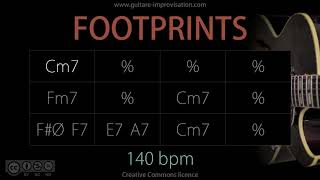 Video thumbnail of "Footprints - 140 bpm (Jazz/Waltz feel) : Backing Track"