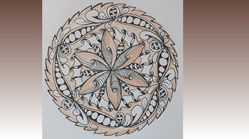 Creative Idea Of Zentangle Art//Zentangle Pattern Art// Zen Doodle