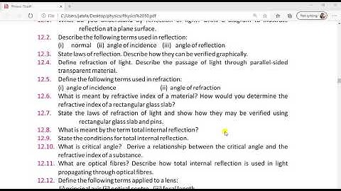 Physics class 10 unit 12 review question 12.5 to 12.7