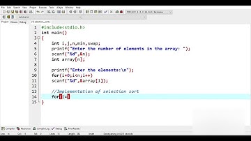 C Program to implement Selection Sort || Coding Guide for Beginners|| #programming