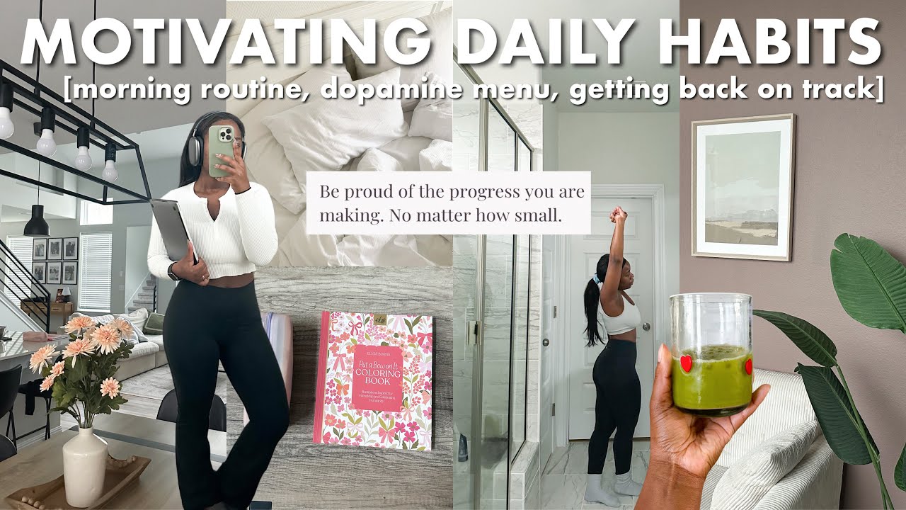 Dopamine Morning Routine *motivating* MORNING ROUTINE, creating a dopamine menu + how to get ...