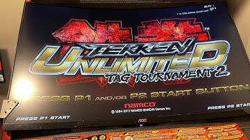 Tekken Tag Tournament 2 Unlimited running on the Namco System 357C - short demo 4K HDR