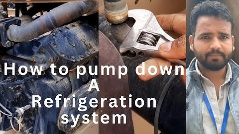 How to pump down chiller system |  pump down kaise kare | york chiller pump down