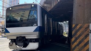 【※音量にご注意ください】1155M 常磐線 E531系K461＋K420編成 快速 土浦行 日暮里～三河島間 通過 1229-36