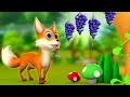 The fox  sour grapes 3d animated hindi moral stories for kids       