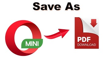 How to Save a Web Page as PDF in Opera Browser 2021
