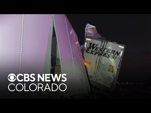 Southbound I-25 reopens after closure due to crash involving semis