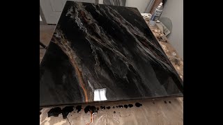 Watch how I create this beautiful Onyx Marble design using Stone Coat epoxy! | KCDC Designs