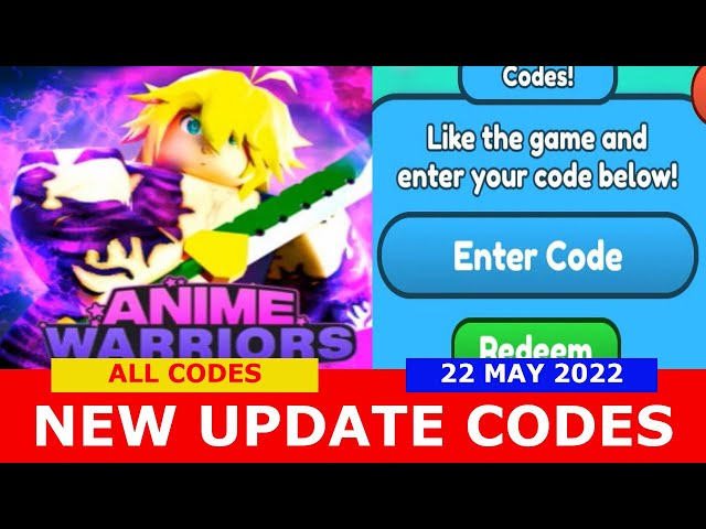 NEW UPDATE CODES [UPD3.5] ALL CODES! Anime Warriors Simulator ROBLOX