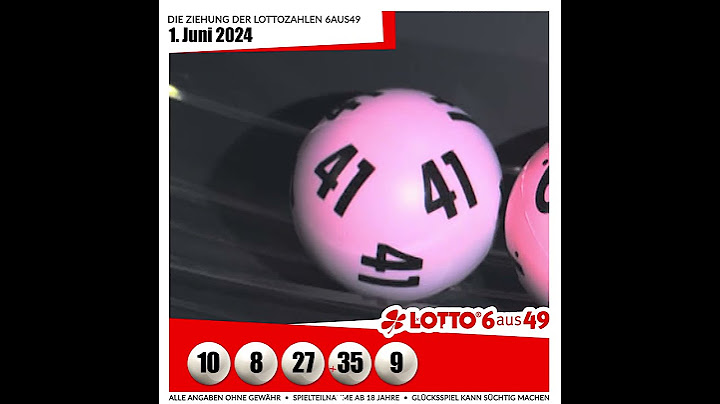 LOTTO 6aus49-Gewinnzahlen von Samstag, 01.06.2024