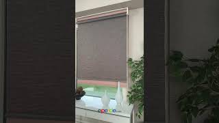 Yavruağzı Kahverengi Çiftli Sistem Tül Stor Perde Eperde.com