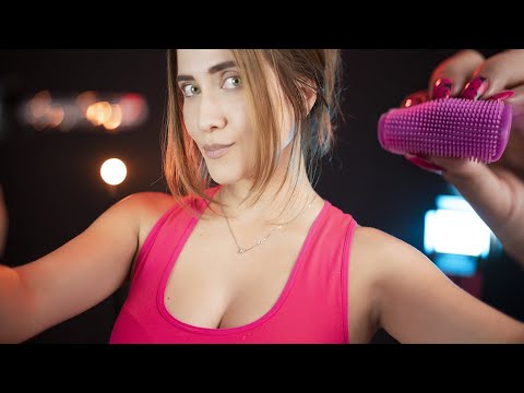 [Asmr] La CAMARA ES TU CARA, tocando tu carita hasta que te DUERMAS | ASMR Español | Asmr with Sasha