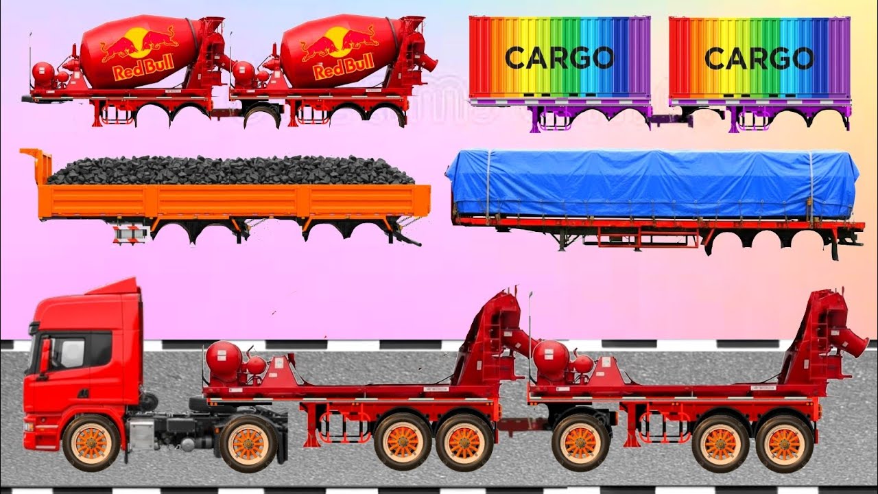 ทายภาพที่ถูกต้องของตัวถังรถบรรทุกยาว! รถบรรทุกทราย, รถผสมปูนซีเมนต์, รถโดยสาร, รถบรรทุกน้ำมัน 31