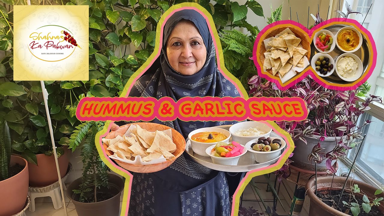 Hummus and Garlic Sauce. Easy and Delicious recipe in Urdu and Hindi. ShahnazKaPakwan YouTube