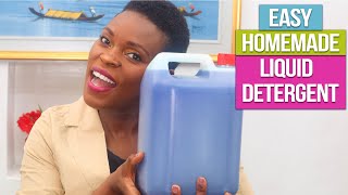 How To MAKE LIQUID DETERGENT At Home.