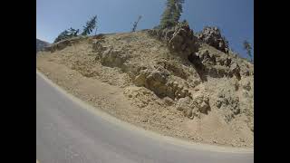 Mountain Biking Down Mt Lassen. Lake Helen, Emerald Lake, Sulphur Springs